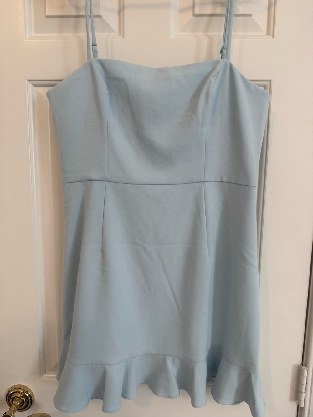 French Connection Pale Blue Spaghetti Strap Mini Dress